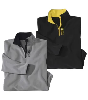 2er-Pack Microfleece-Pullover Sport