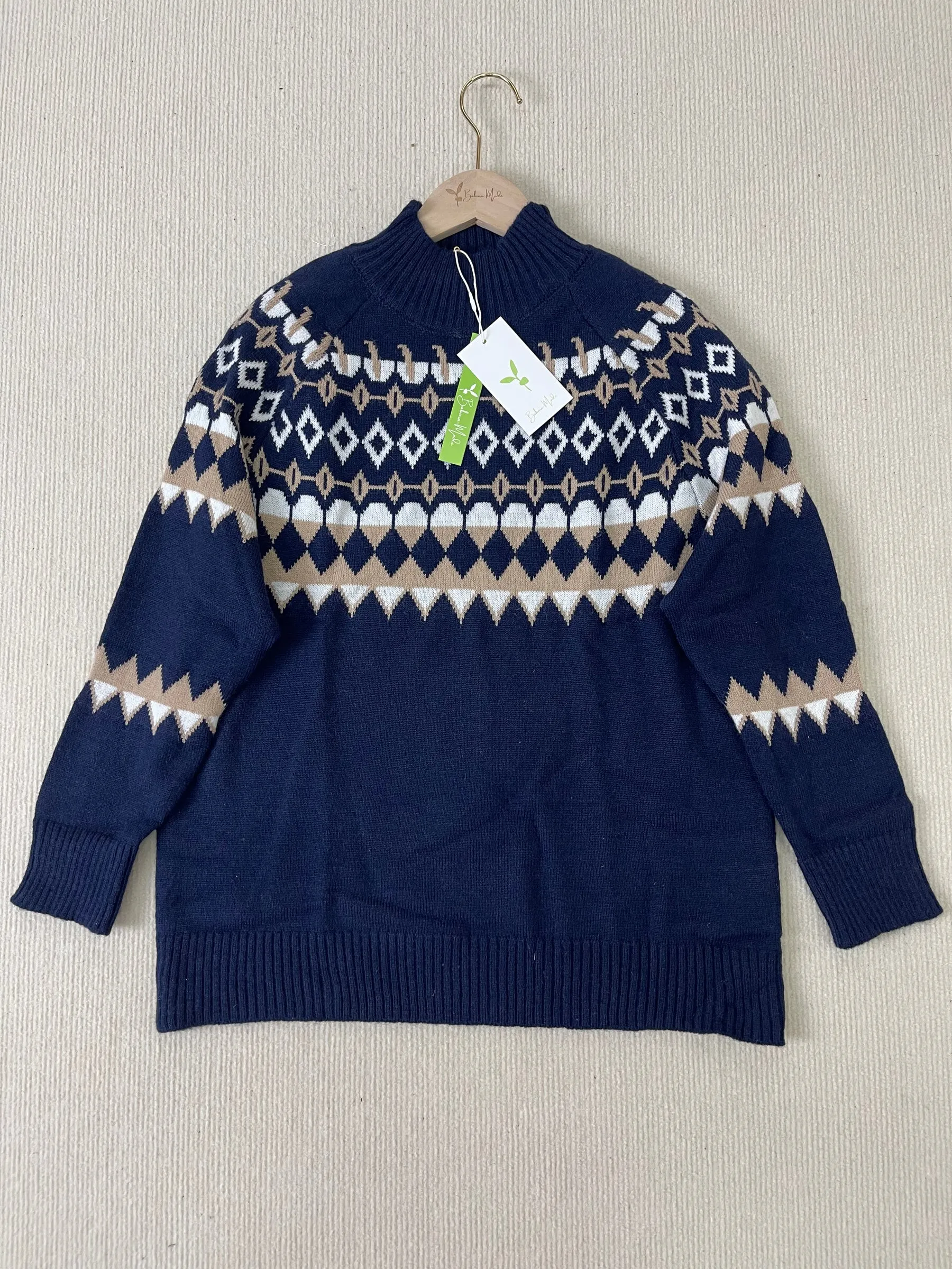 Heidi-Mode | Geometrischer Pullover